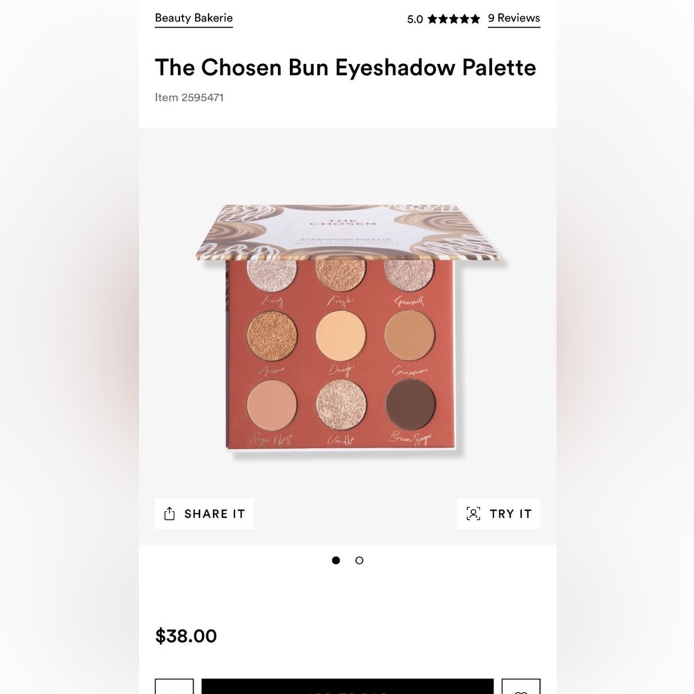 Beauty bakerie the chosen bun palette with ysl mascara